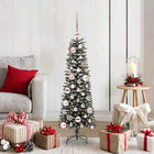 Artificial Christmas Tree with 150 LED Green 120 cm PVC and Plastic and Steel