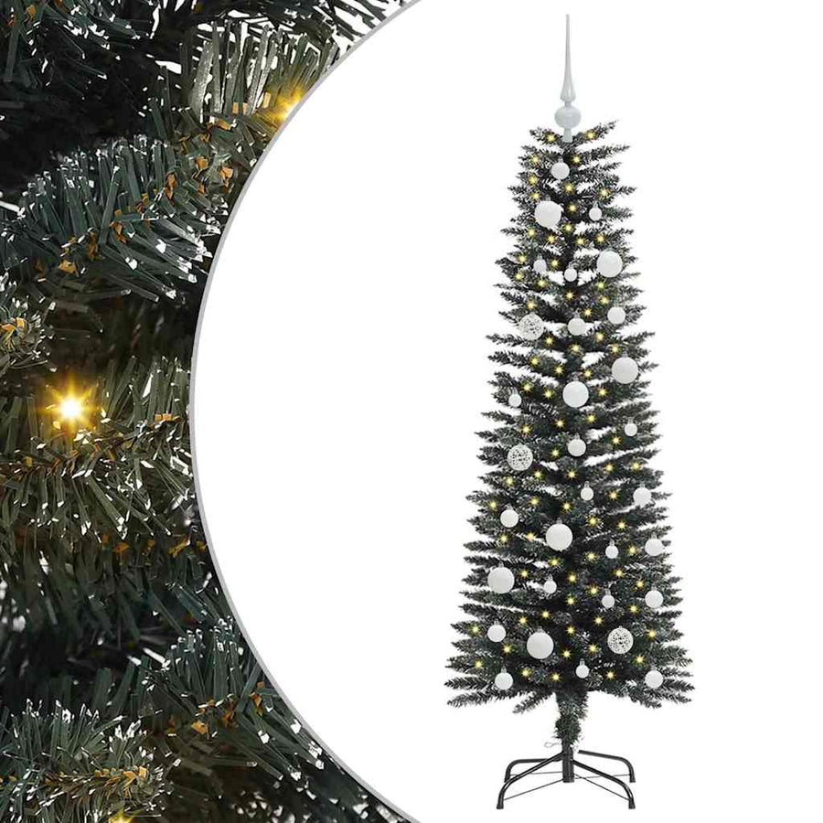 Kunstkerstboom met 150 LED Groen 40.5 x 40.5 x 120 cm