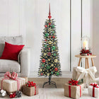 Artificial Christmas Tree with 150 LED Green 120 cm PVC and Plastic and Steel
