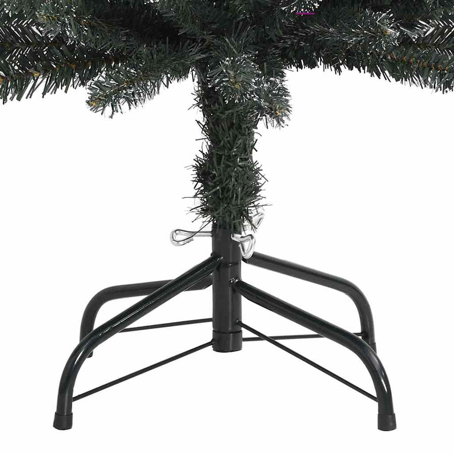 Kunstkerstboom met 150 LED Groen 150 cm PVC en Plastic en Staal