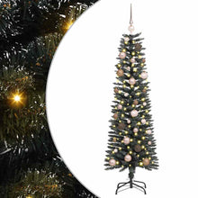Kunstkerstboom met 150 LED Groen 150 cm PVC en Plastic en Staal