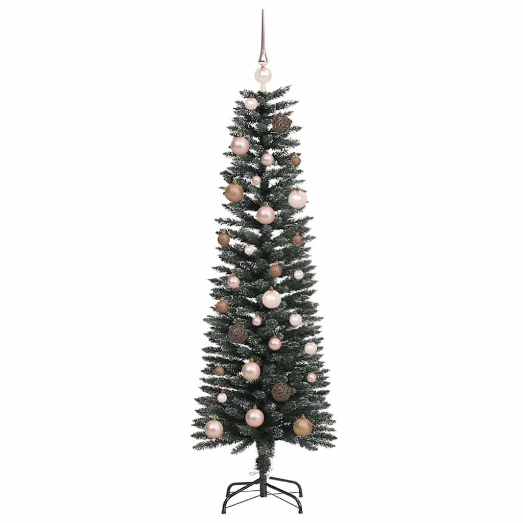 Kunstkerstboom met 150 LED Groen 150 cm PVC en Plastic en Staal