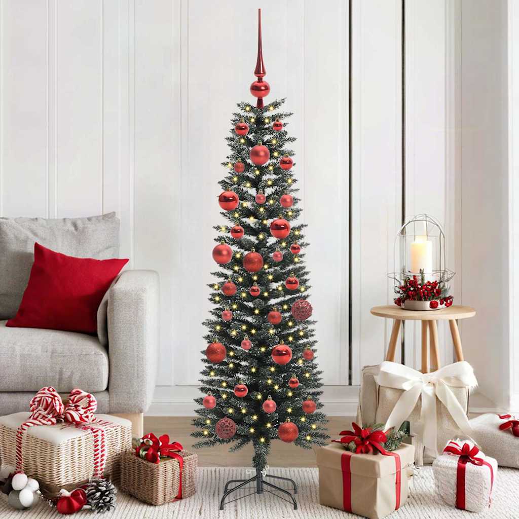 Kunstkerstboom Groen 43 x 43 x 150 cm PVC en Plastic en Staal