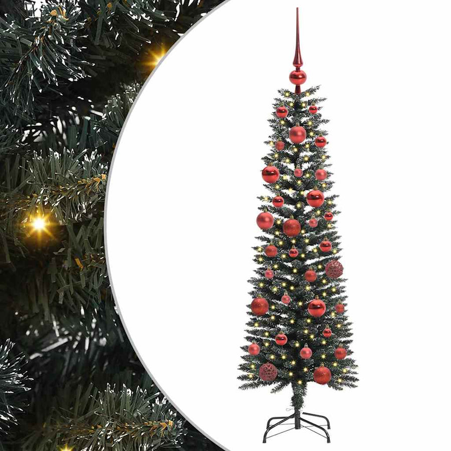 Kunstkerstboom Groen 43 x 43 x 150 cm PVC en Plastic en Staal