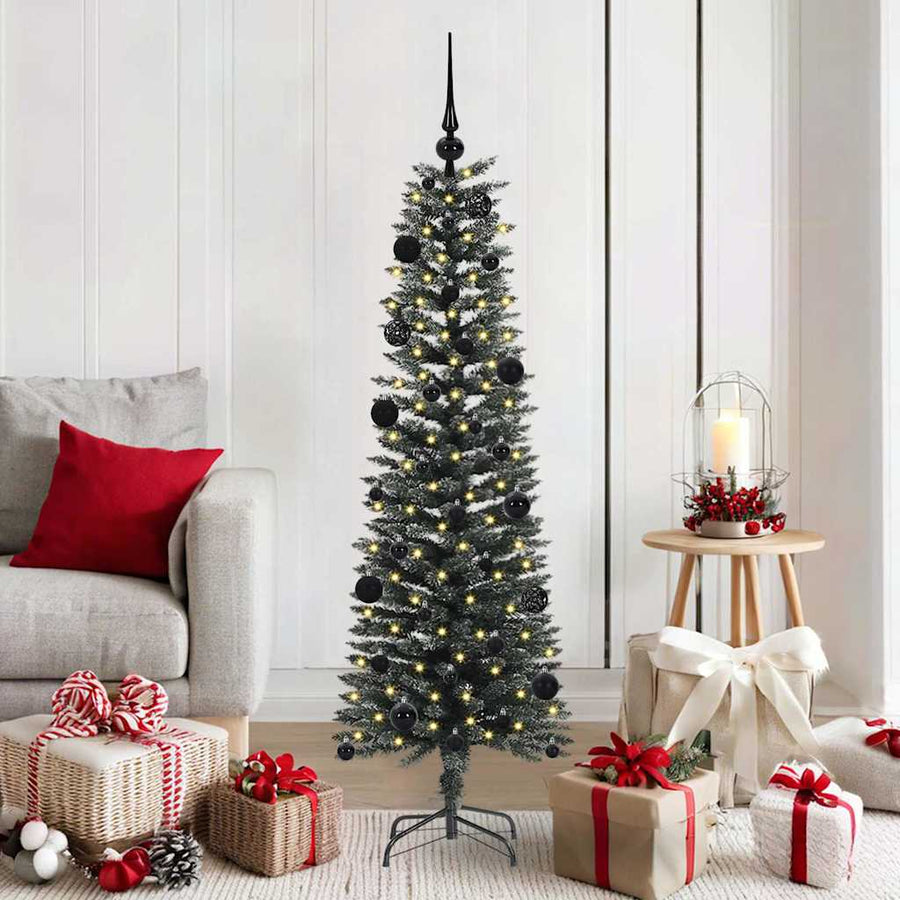 Kunstkerstboom Groen 43 x 43 x 150 cm PVC en Plastic en Staal