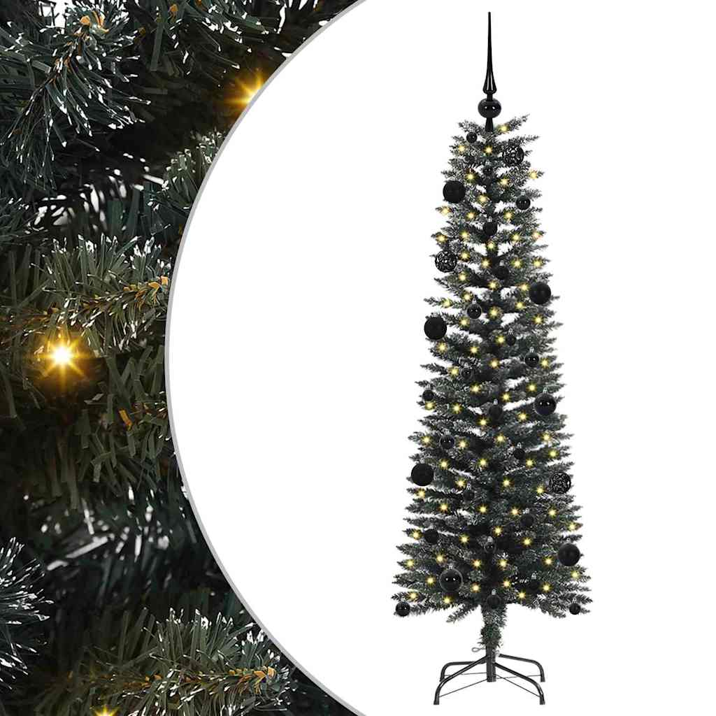 Kunstkerstboom Groen 43 x 43 x 150 cm PVC en Plastic en Staal