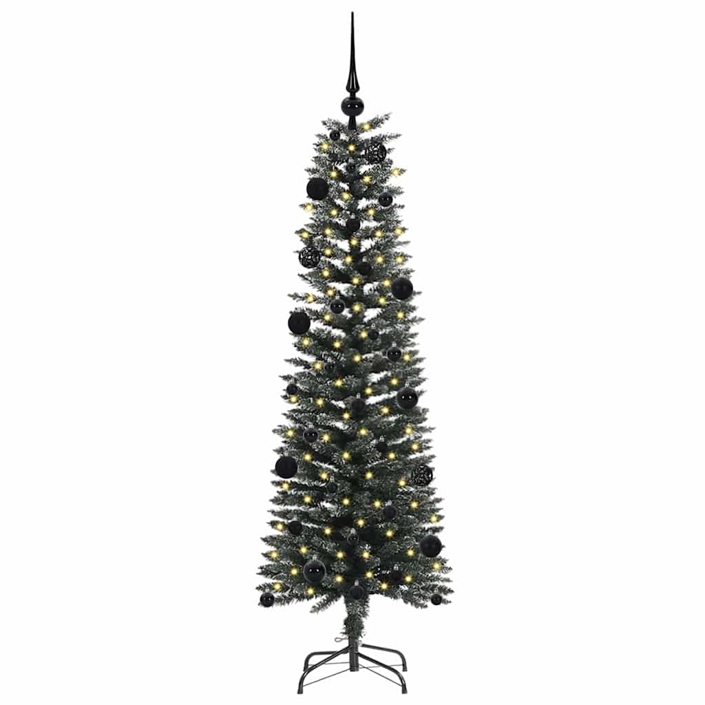 Kunstkerstboom Groen 43 x 43 x 150 cm PVC en Plastic en Staal