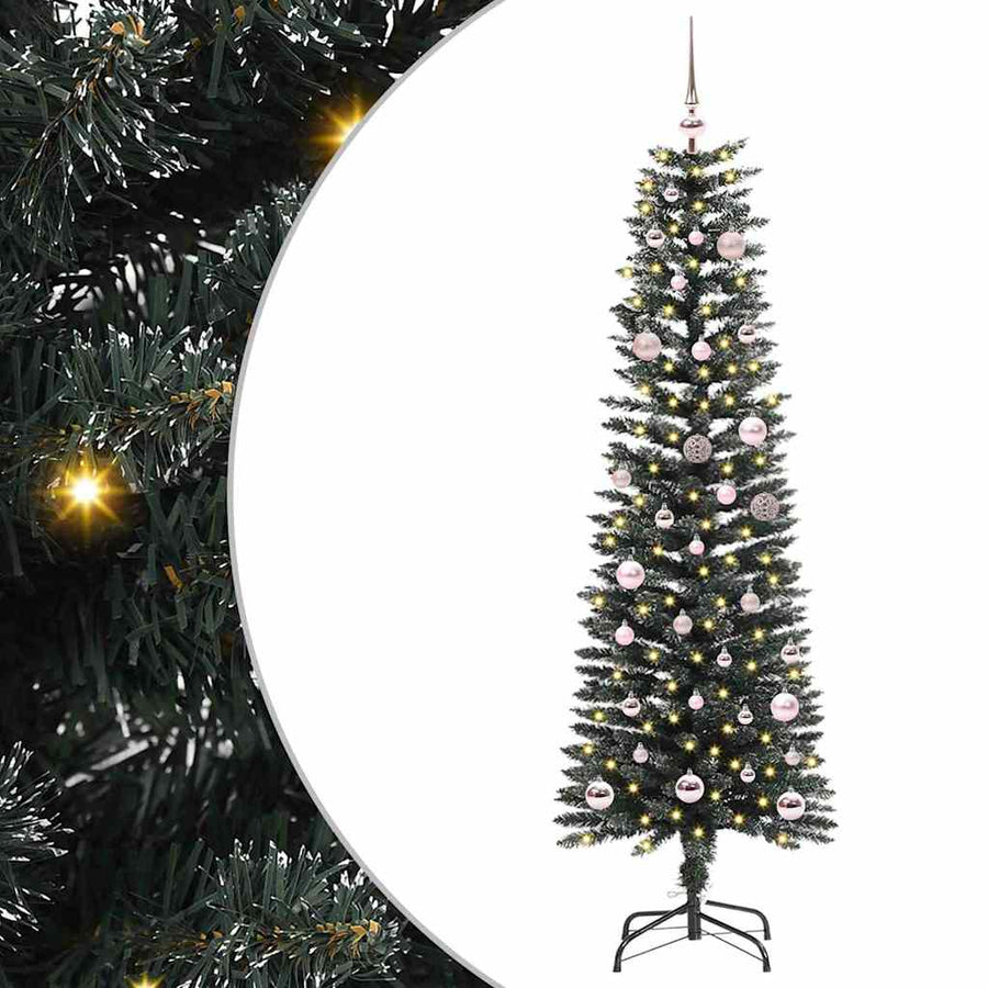 Kunstkerstboom Groen 43 x 43 x 150 cm PVC en Plastic en Staal