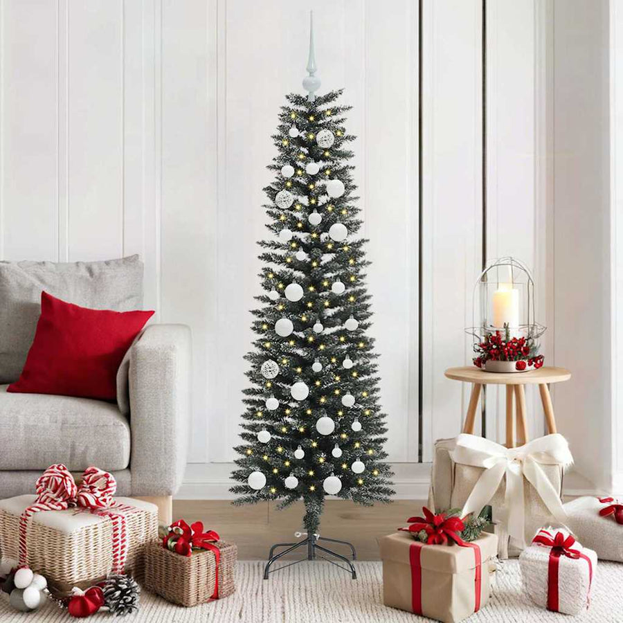 Kunstkerstboom Groen 43 x 43 x 150 cm PVC en Plastic en Staal