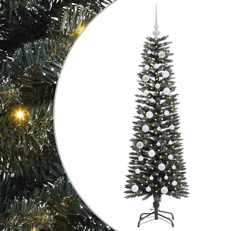 Kunstkerstboom Groen 43 x 43 x 150 cm PVC en Plastic en Staal