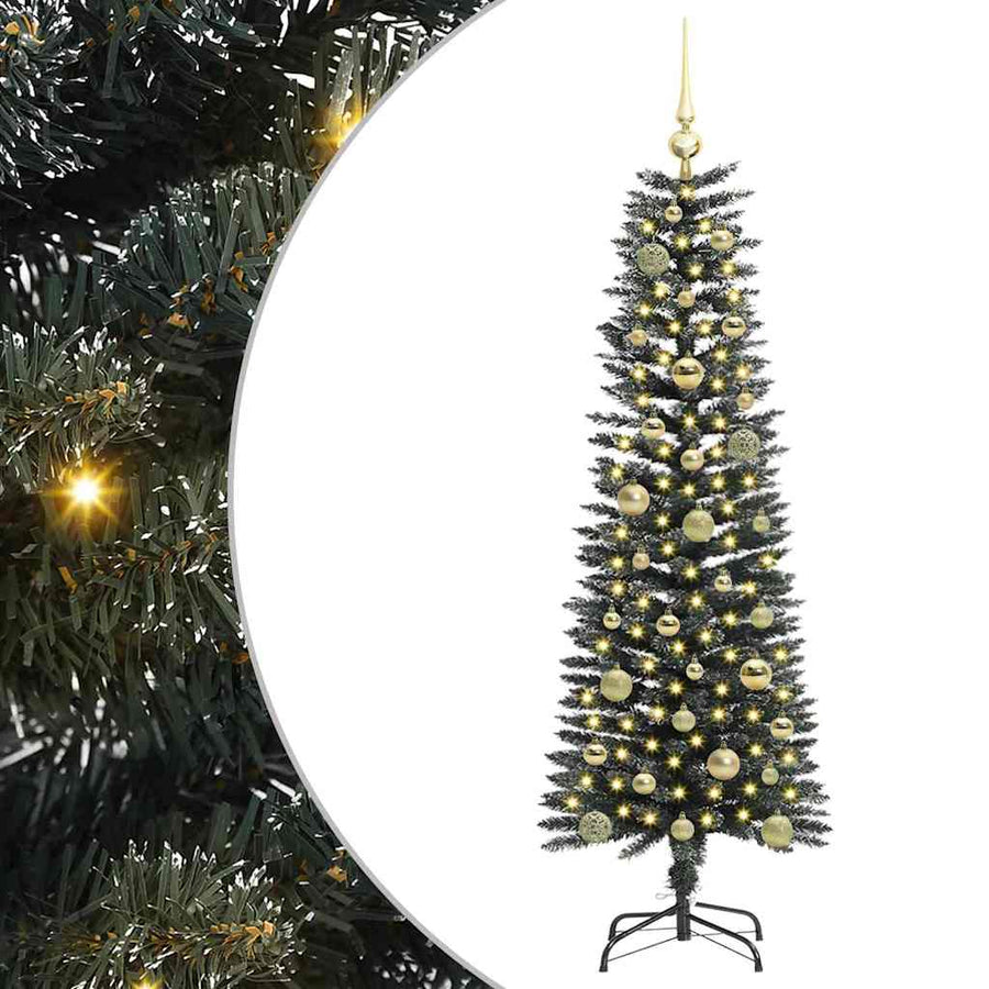 Kunstkerstboom Groen 43 x 43 x 150 cm PVC en Plastic en Staal
