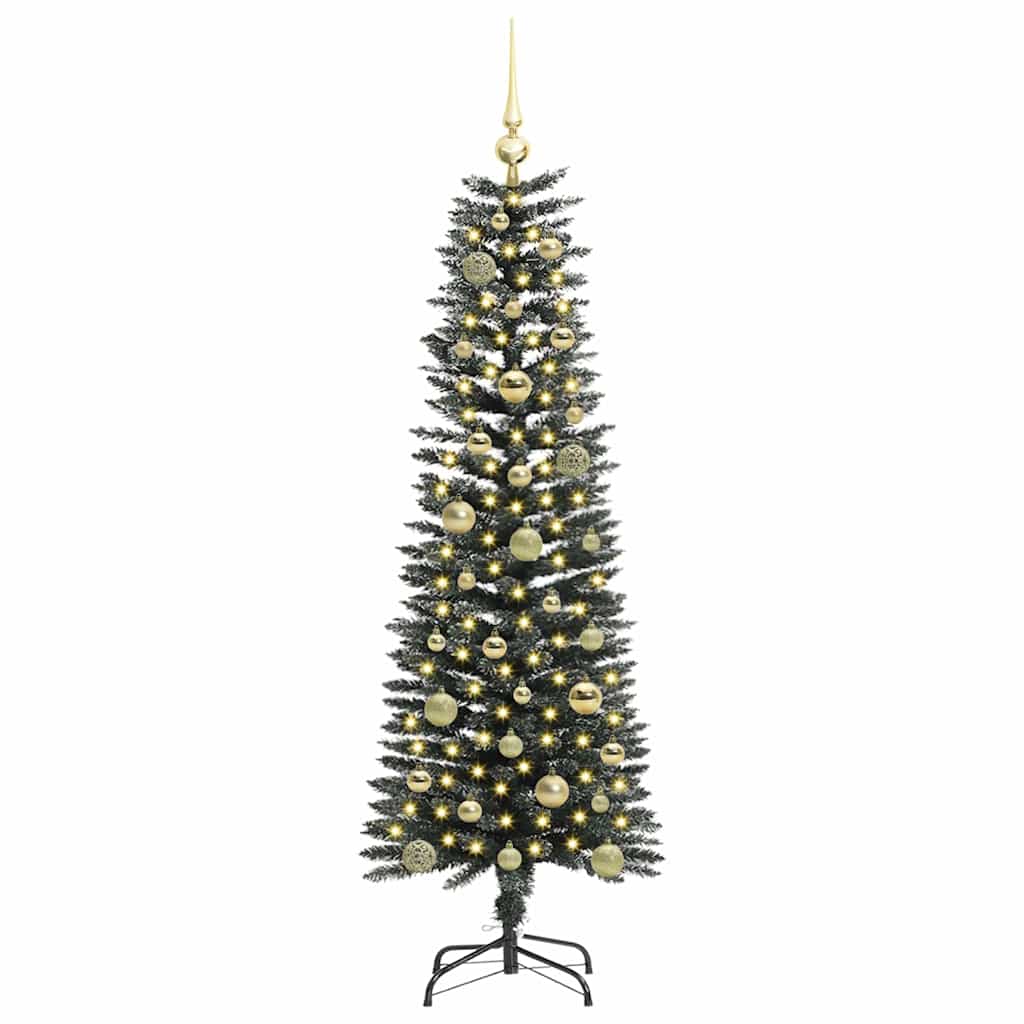 Kunstkerstboom Groen 43 x 43 x 150 cm PVC en Plastic en Staal