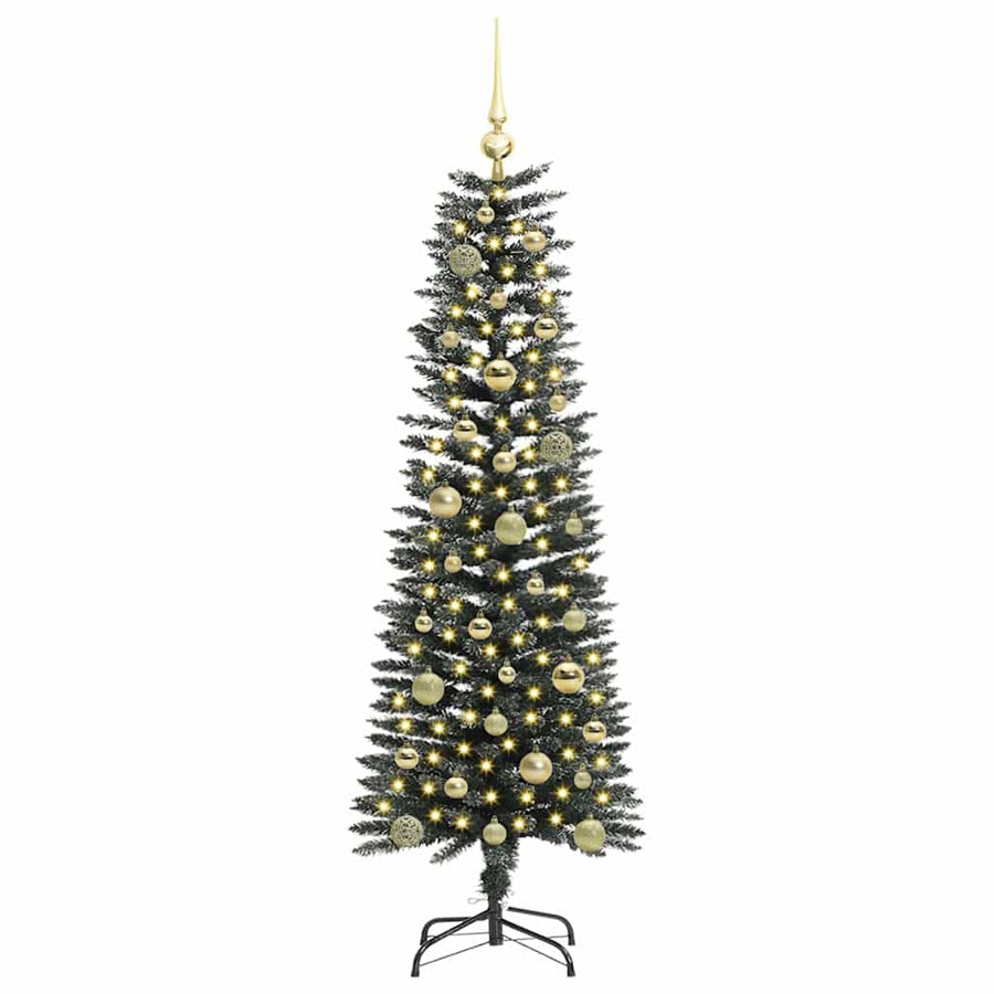 Kunstkerstboom Groen 43 x 43 x 150 cm PVC en Plastic en Staal