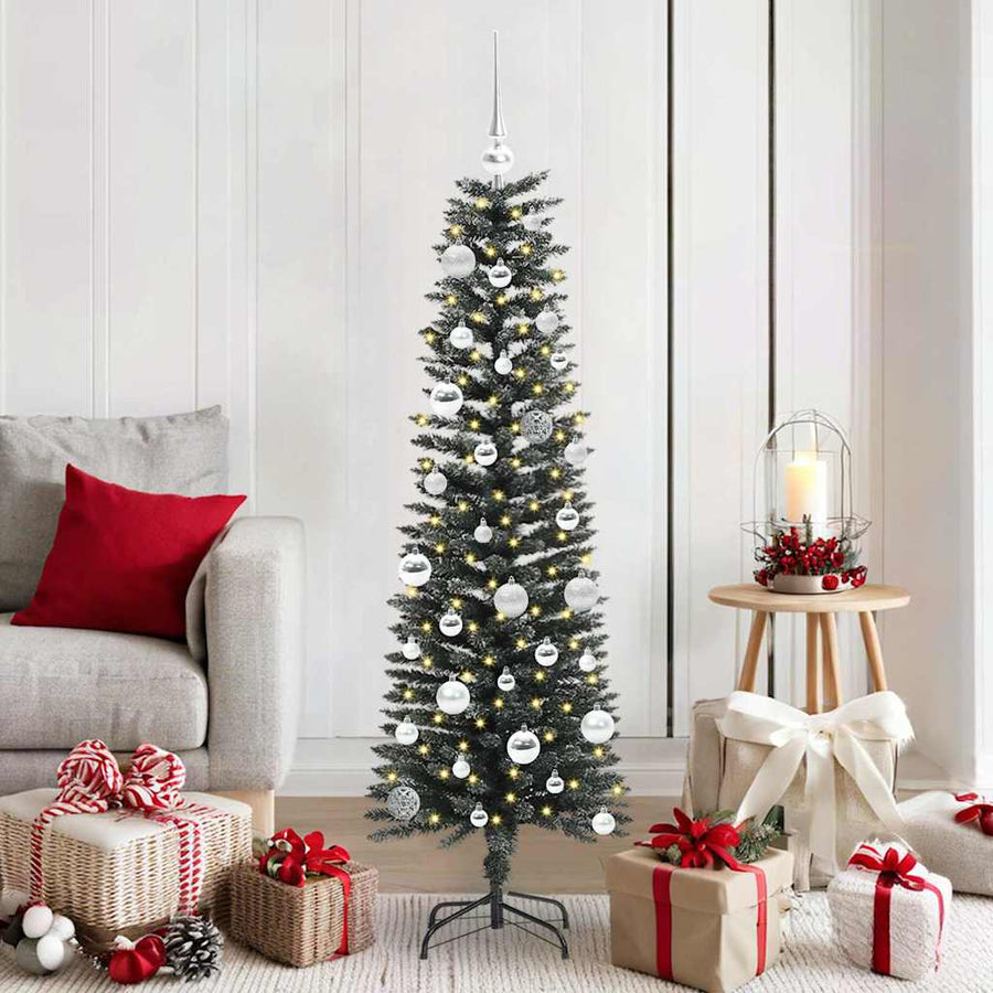 Kunstkerstboom Groen 43 x 43 x 150 cm PVC en Plastic en Staal
