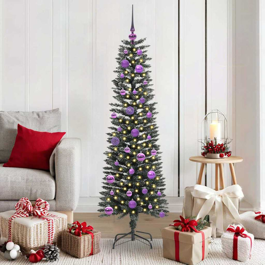 Kunstkerstboom Groen 43 x 43 x 150 cm PVC en Plastic en Staal
