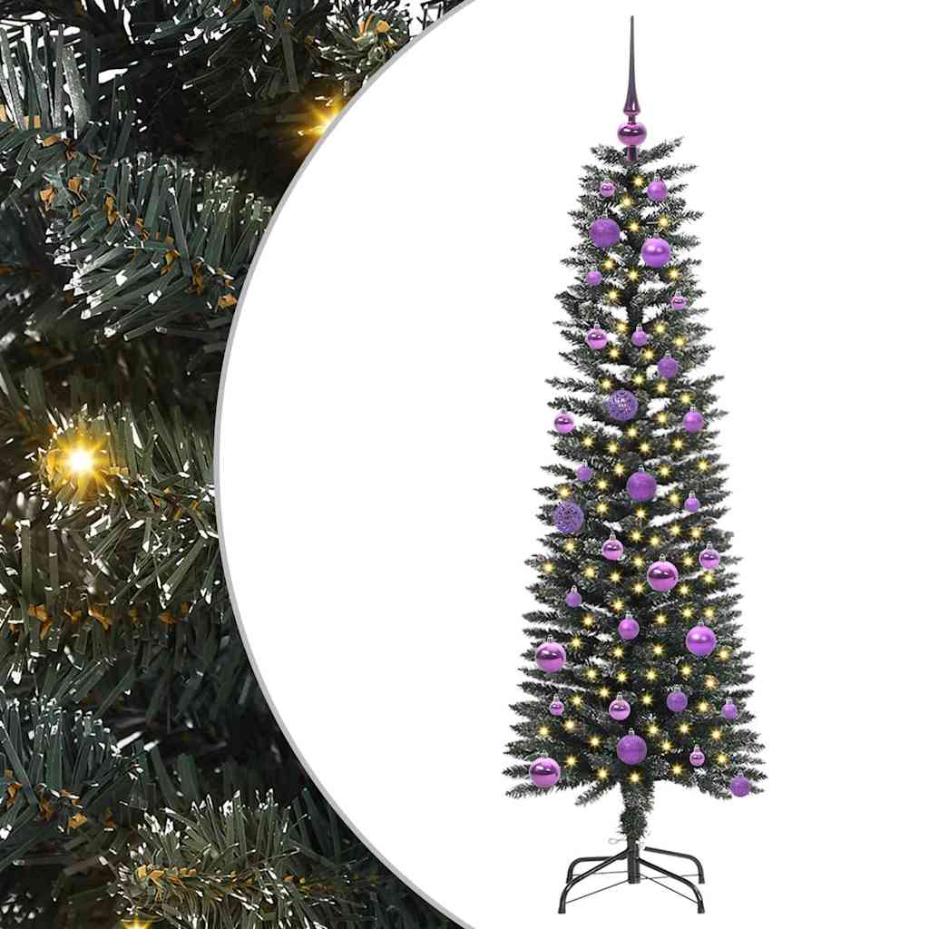 Kunstkerstboom Groen 43 x 43 x 150 cm PVC en Plastic en Staal