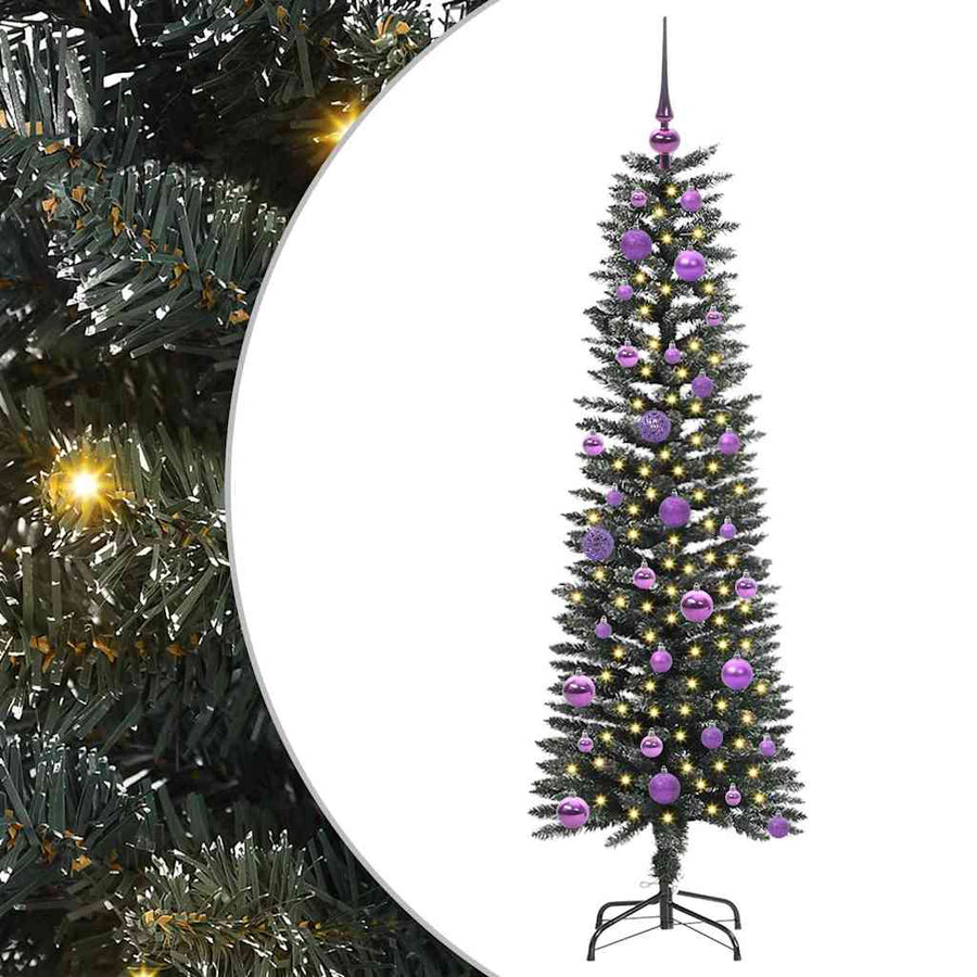 Kunstkerstboom Groen 43 x 43 x 150 cm PVC en Plastic en Staal