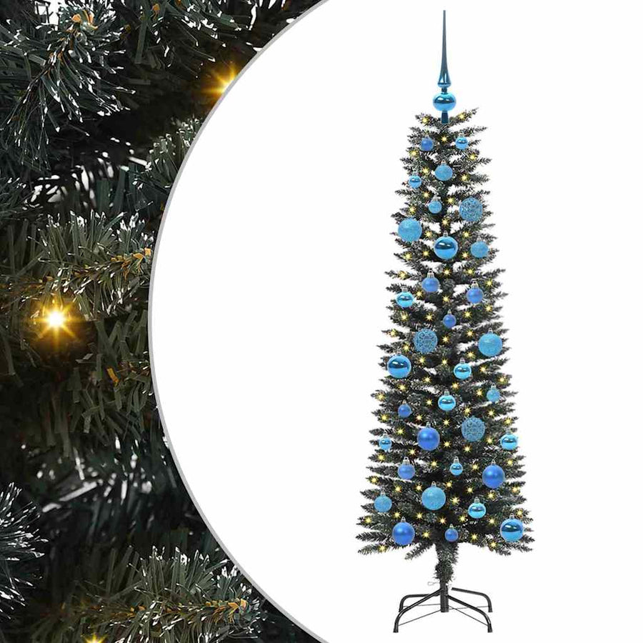Kunstkerstboom Groen 43 x 43 x 150 cm PVC en Plastic en Staal