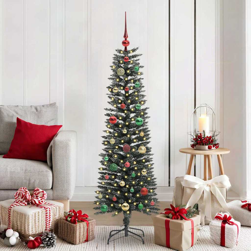 Kunstkerstboom Groen 43 x 43 x 150 cm PVC en Plastic en Staal