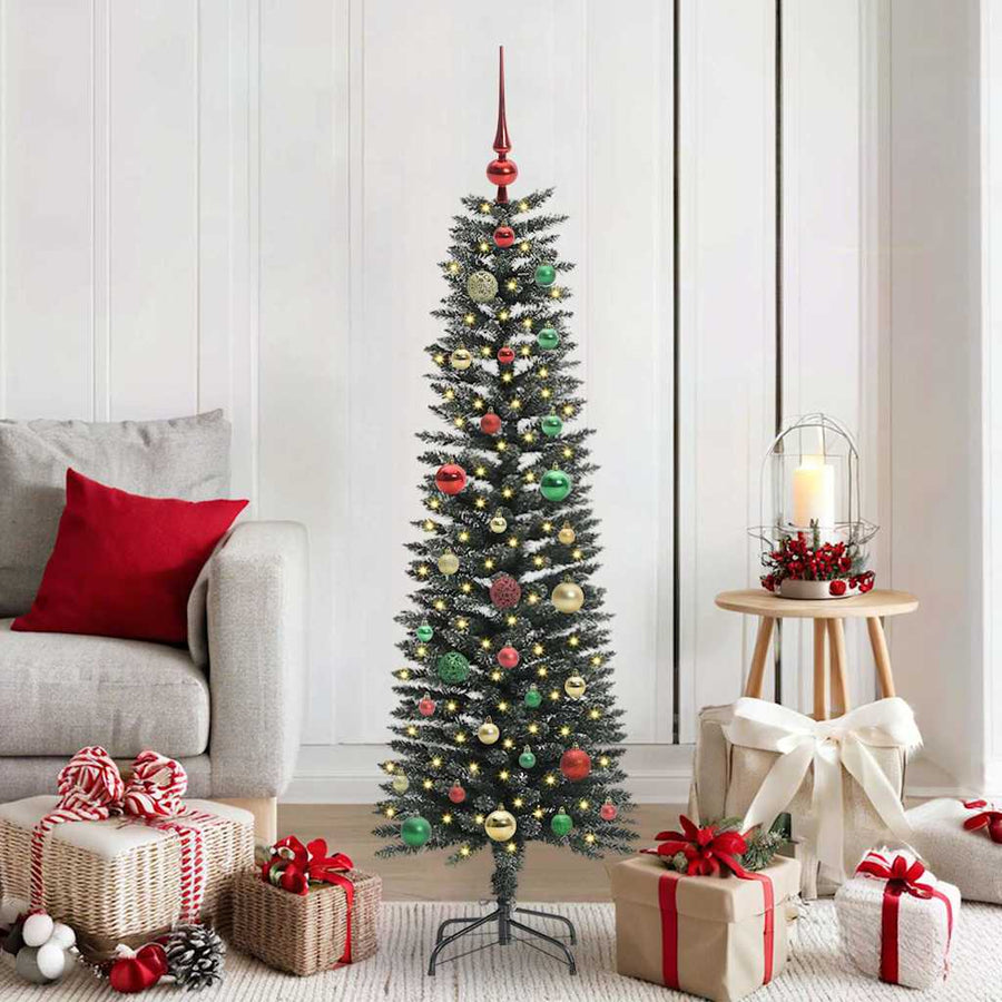 Kunstkerstboom Groen 43 x 43 x 150 cm PVC en Plastic en Staal