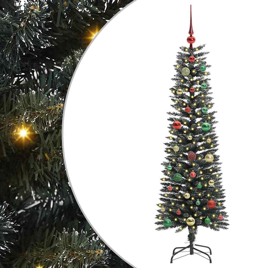 Kunstkerstboom Groen 43 x 43 x 150 cm PVC en Plastic en Staal