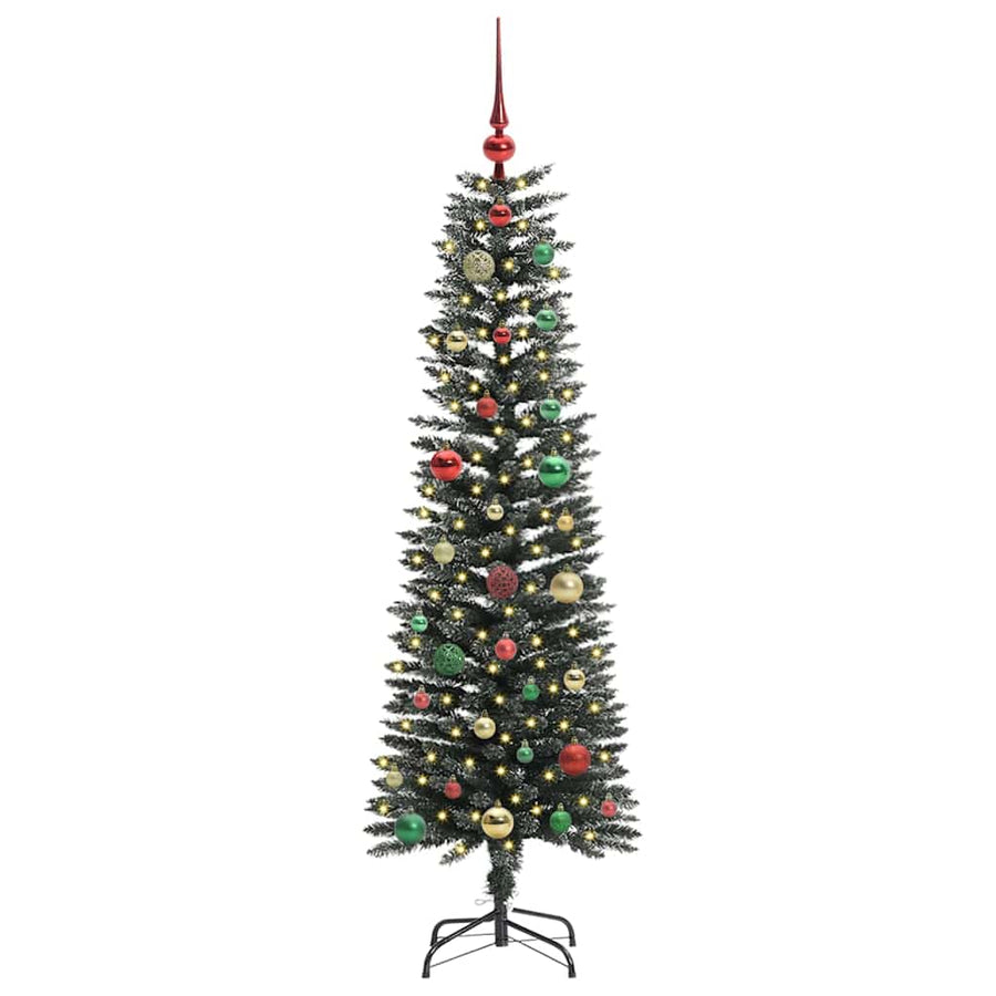 Kunstkerstboom Groen 43 x 43 x 150 cm PVC en Plastic en Staal