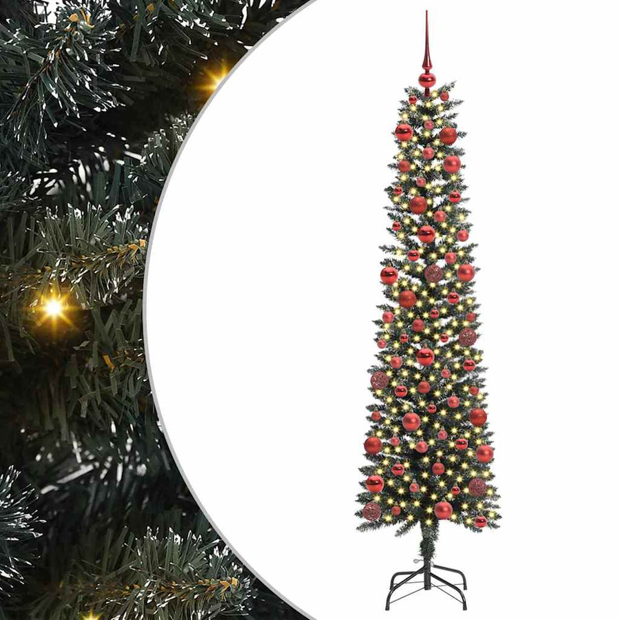 Kunstkerstboom met 300 LED Groen 50.5 x 50.5 x 180 cm