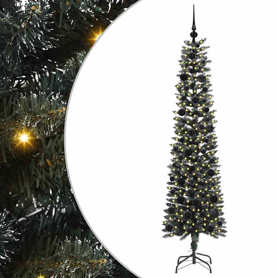 Kunstkerstboom met 300 LED Groen 50.5 x 50.5 x 180 cm