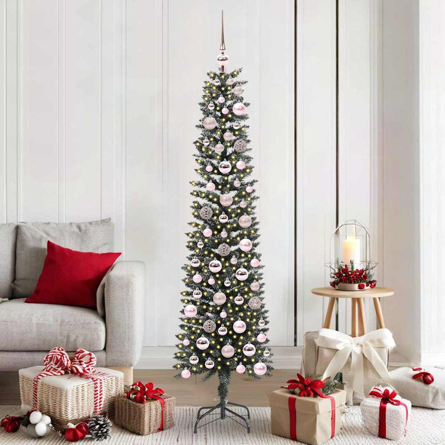 Kunstkerstboom met 300 LED Groen 50,5 x 50,5 x 180 cm