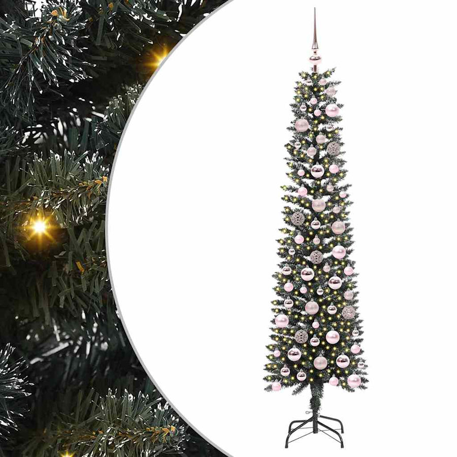 Kunstkerstboom met 300 LED Groen 50,5 x 50,5 x 180 cm