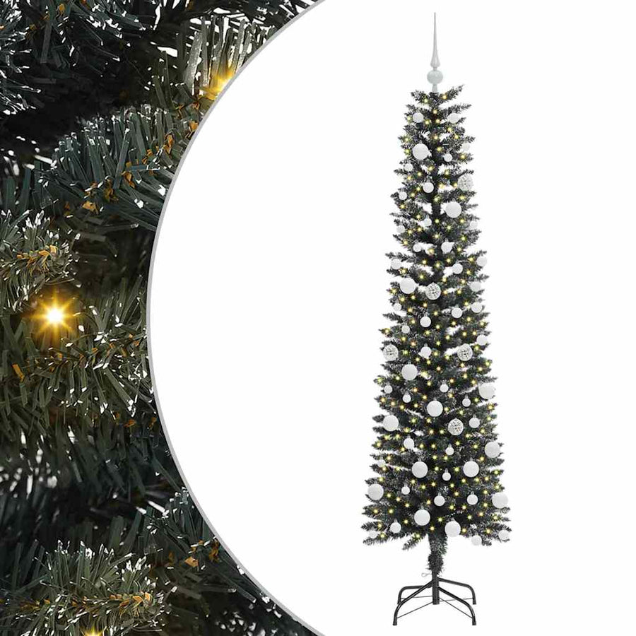Kunstkerstboom met 300 LED Groen 50.5 x 50.5 x 180 cm