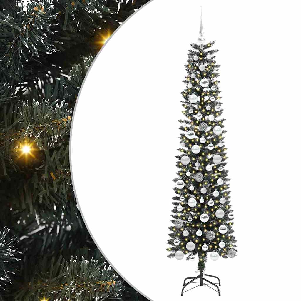 Kunstkerstboom met 300 LED Groen 50.5 x 50.5 x 180 cm