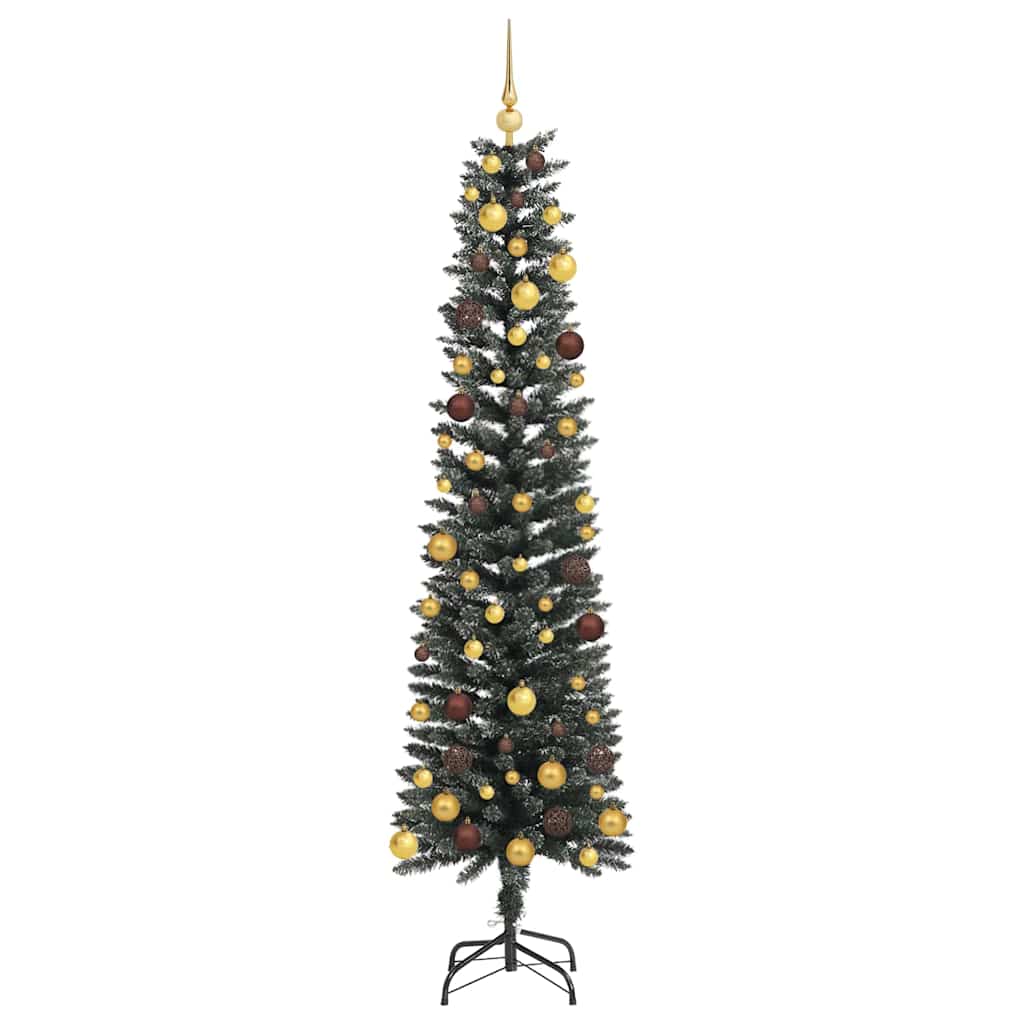Kunstkerstboom Groen 58 x 58 x 210 cm PVC en Plastic en Staal