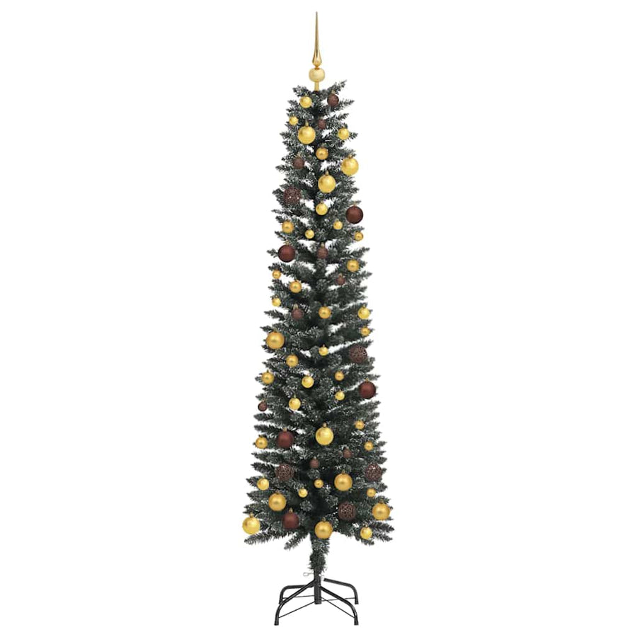 Kunstkerstboom Groen 58 x 58 x 210 cm PVC en Plastic en Staal