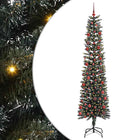 Artificial Christmas Tree with 300 LED Green 210 cm PVC and Plastic and Steel