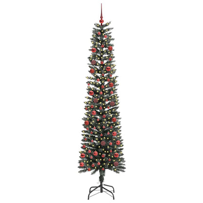 Kunstkerstboom Groen 58 x 58 x 210 cm PVC en Plastic en Staal