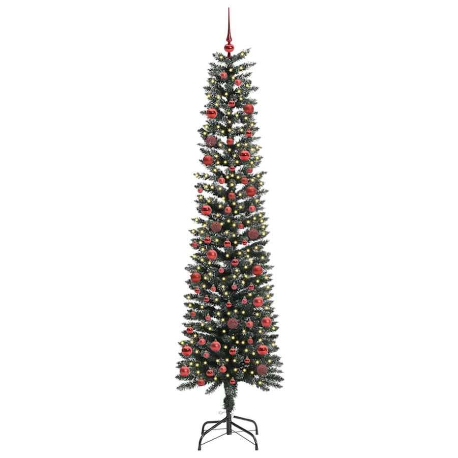 Kunstkerstboom Groen 58 x 58 x 210 cm PVC en Plastic en Staal