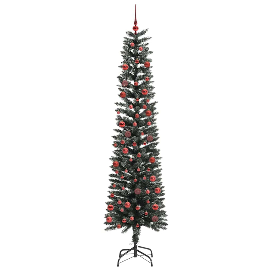 Kunstkerstboom Groen 58 x 58 x 210 cm PVC en Plastic en Staal