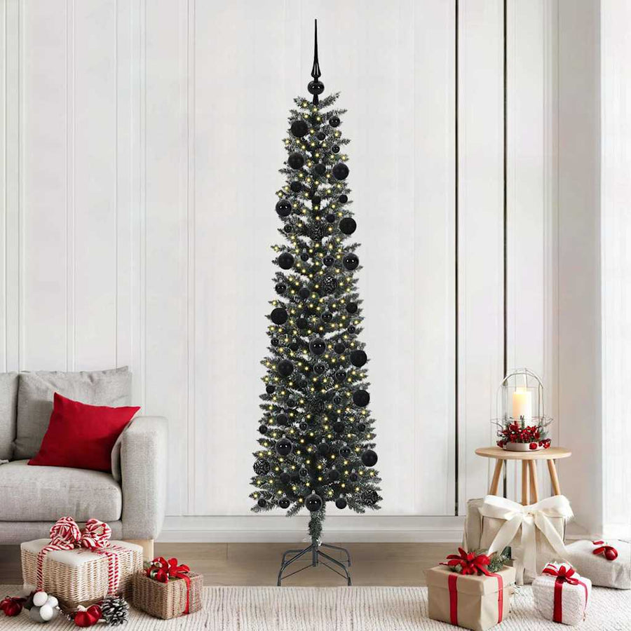 Kunstkerstboom Groen 58 x 58 x 210 cm PVC en Plastic en Staal