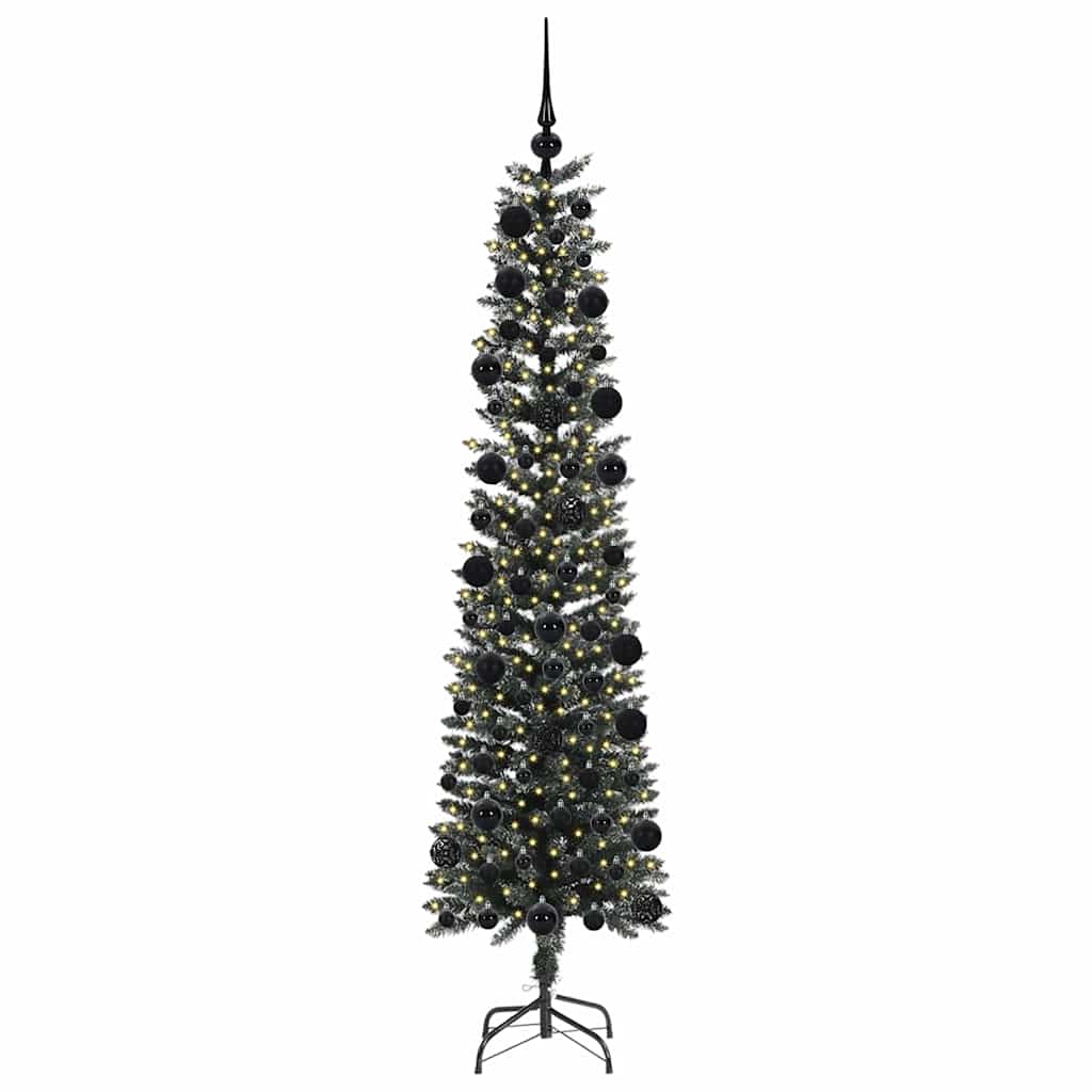 Kunstkerstboom Groen 58 x 58 x 210 cm PVC en Plastic en Staal