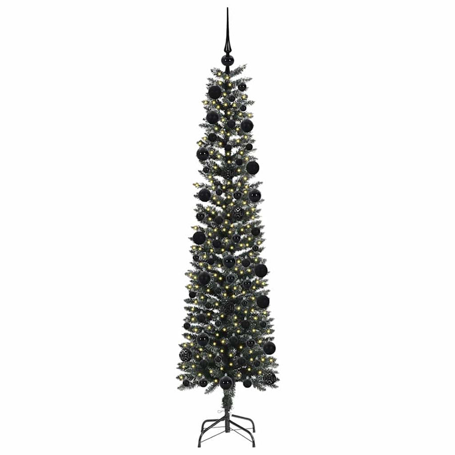 Kunstkerstboom Groen 58 x 58 x 210 cm PVC en Plastic en Staal