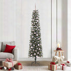 Artificial Christmas Tree with 300 LED Green 210 cm PVC and Plastic and Steel