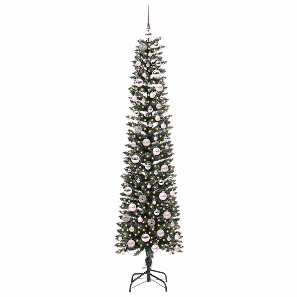 Kunstkerstboom Groen 58 x 58 x 210 cm PVC en Plastic en Staal
