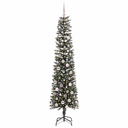 Kunstkerstboom Groen 58 x 58 x 210 cm PVC en Plastic en Staal