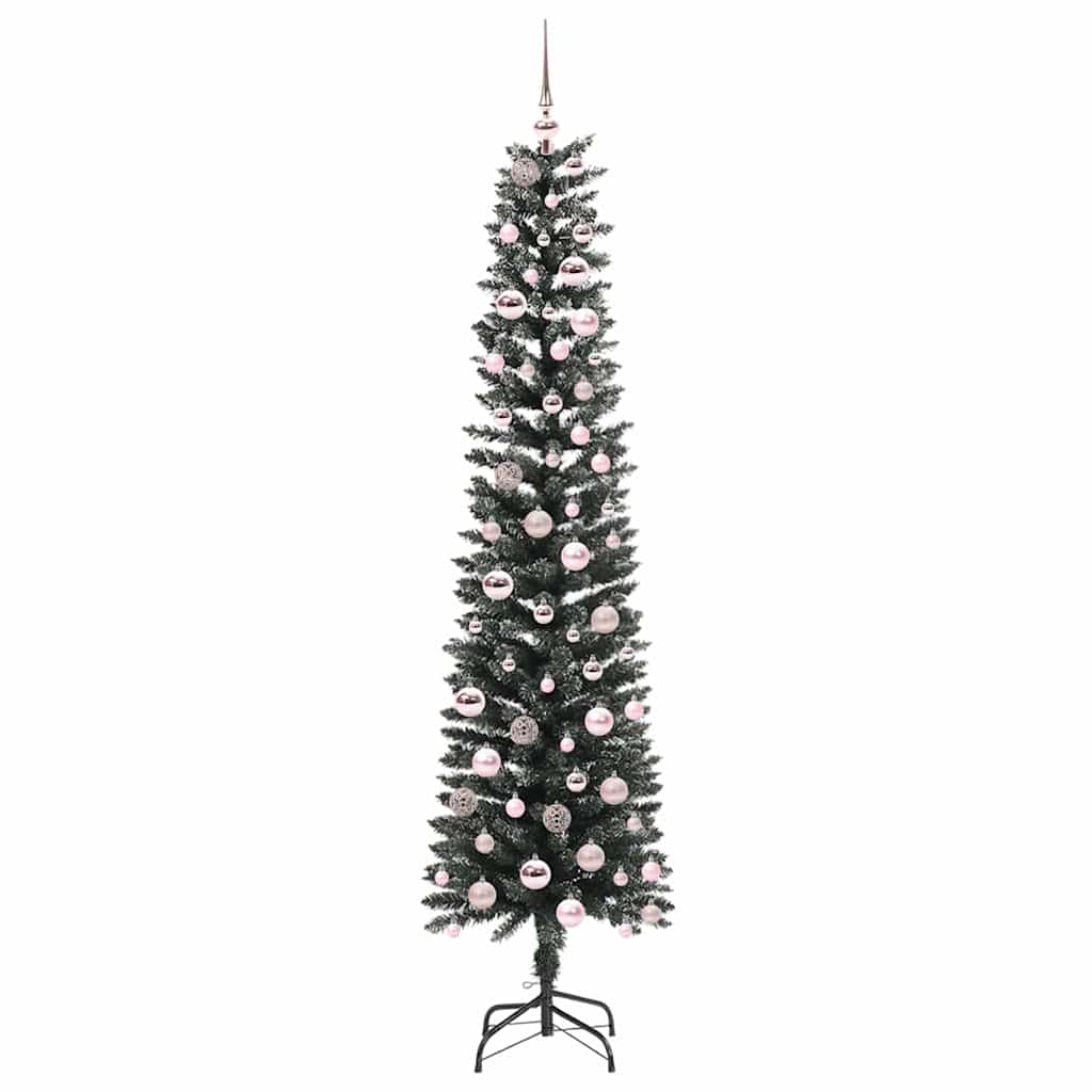 Kunstkerstboom Groen 58 x 58 x 210 cm PVC en Plastic en Staal