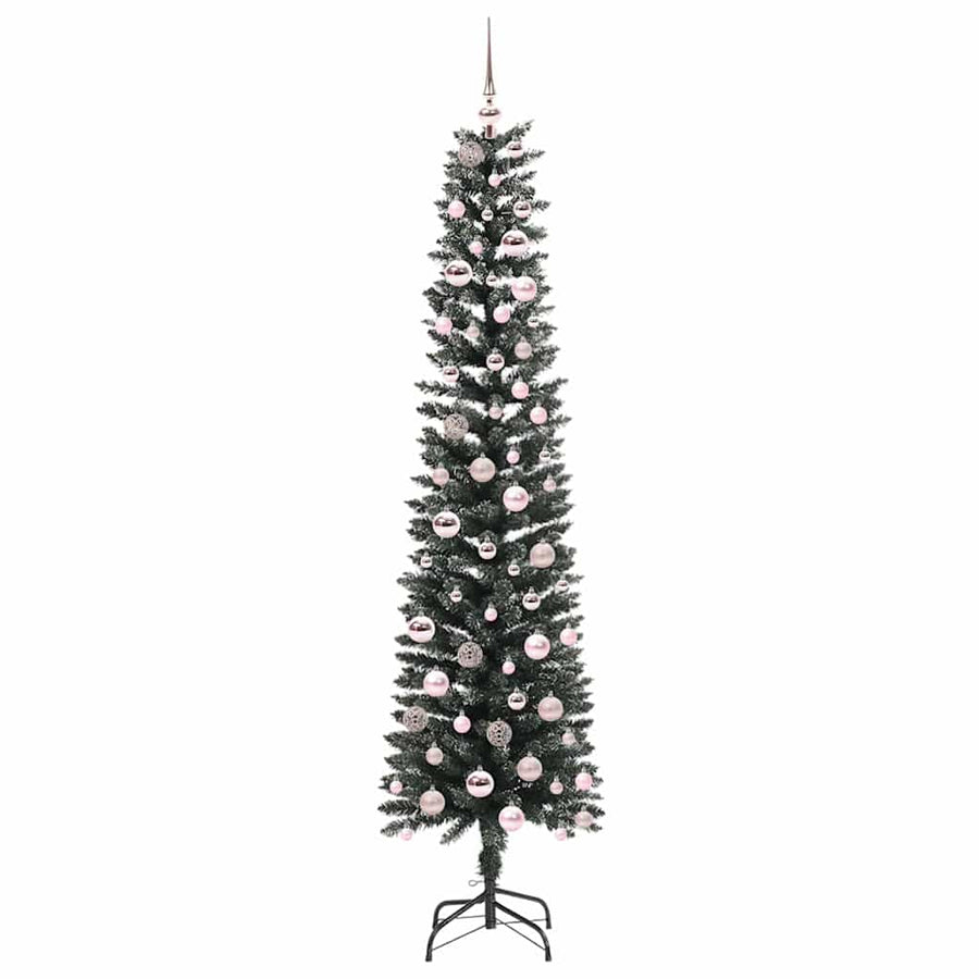 Kunstkerstboom Groen 58 x 58 x 210 cm PVC en Plastic en Staal