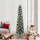 Artificial Christmas Tree with 300 LED Green 210 cm PVC and Plastic and Steel