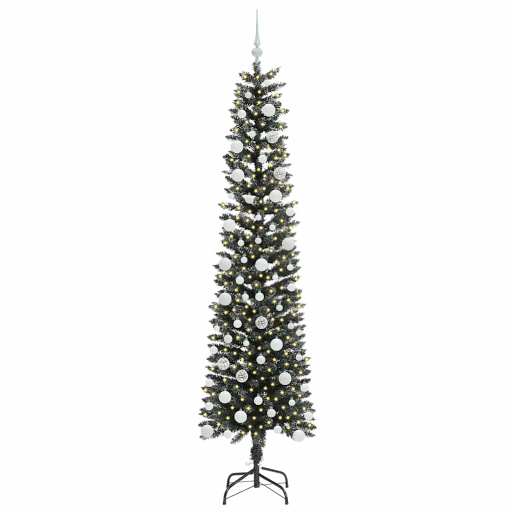 Kunstkerstboom Groen 58 x 58 x 210 cm PVC en Plastic en Staal