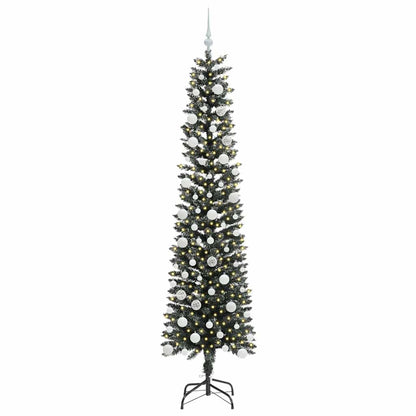 Kunstkerstboom Groen 58 x 58 x 210 cm PVC en Plastic en Staal