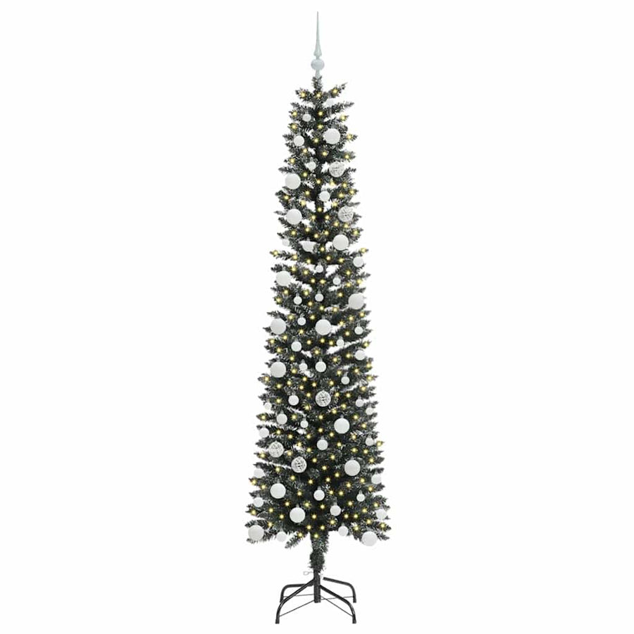Kunstkerstboom Groen 58 x 58 x 210 cm PVC en Plastic en Staal